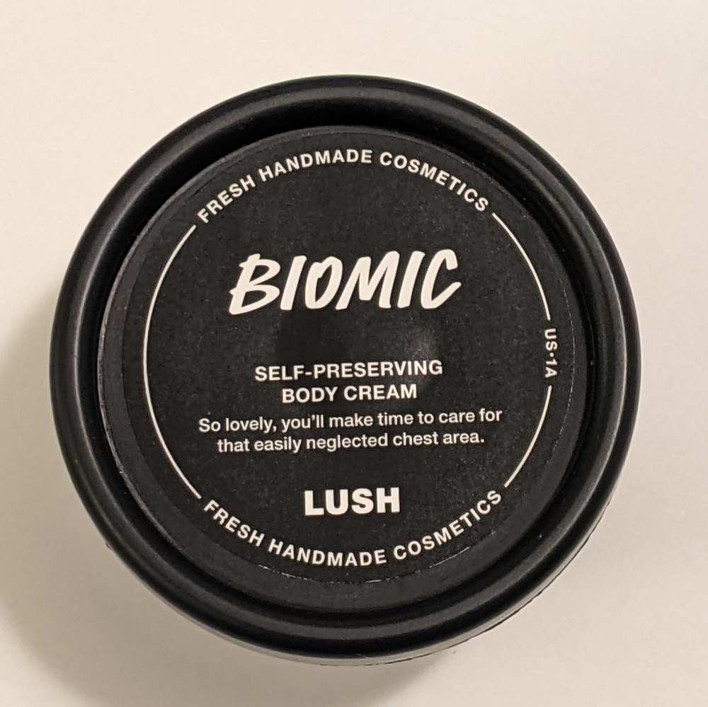 Unused Lush Biomic body cream